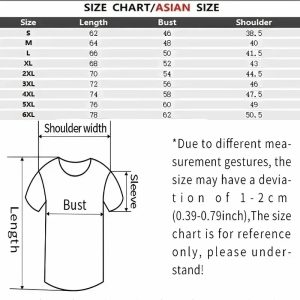 Hello Kitty T-Shirts for Ladies size guide
