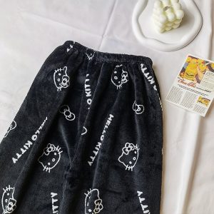 Black Hello Kitty Pajama Pants
