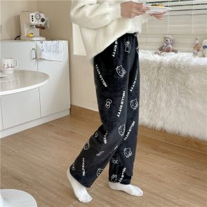 Black Hello Kitty Pajama Pants