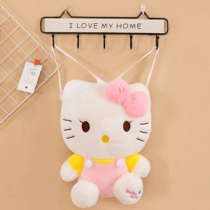 hello kitty plush backpack pink
