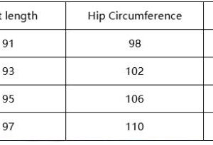 Pajama pant size guide