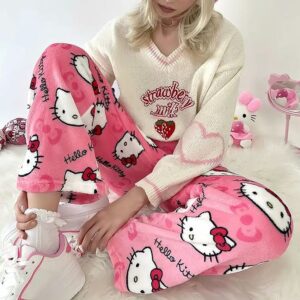 Hello Kitty Fleece Pajama Pants