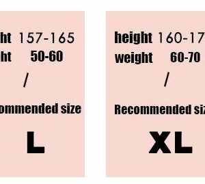 My Melody and Kuromi Pajamas size guide