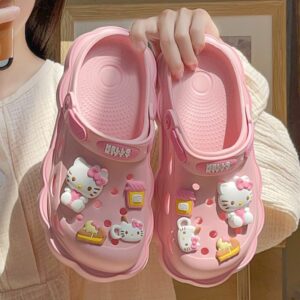 Pink Hello Kitty Crocs
