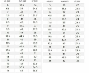 Hello Kitty Adidas Superstar size guide