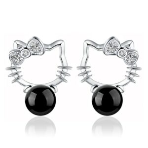 Hello Kitty Sterling Silver Earrings