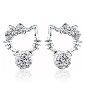 Hello Kitty Sterling Silver Earrings