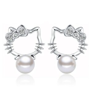 Hello Kitty Sterling Silver Earrings