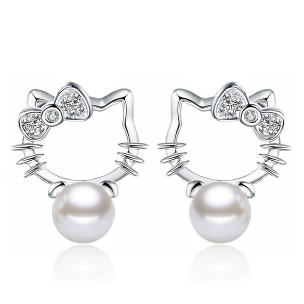 Hello Kitty Sterling Silver Earrings