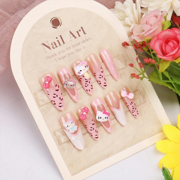Hello Kitty Acrylic Nails