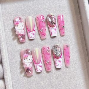Hello Kitty Press On Nails