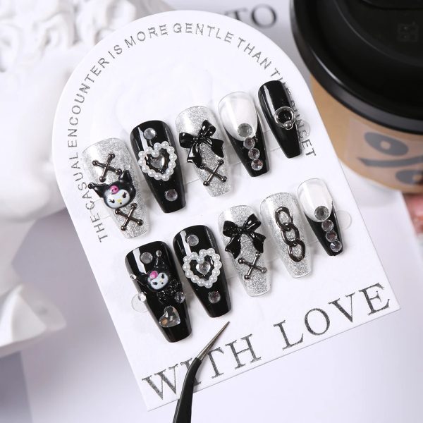 Kuromi Nails
