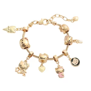 Hello Kitty Charm Bracelet Goldt