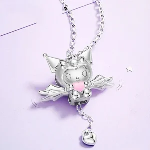 Kuromi Necklace Silver