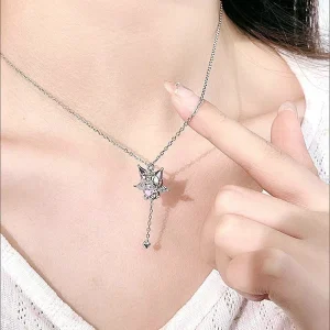 Kuromi Necklace Silver