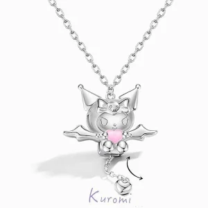 Kuromi Necklace Silver