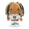 Hello Kitty plush x King Von in tan with a white Gucci-inspired outfit.