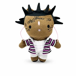 Hello Kitty plush x Lil Uzi Vert Style A in a bold emo-punk outfit.