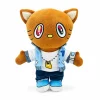 Hello Kitty plush x Kanye West 26 cm with ginger fur and denim jacket.