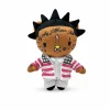 Hello Kitty plush x Lil Uzi Vert Style B 26 cm in a pink striped bomber.