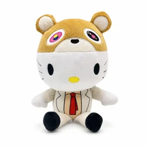 Hello Kitty plush x Kanye West Dropout Bear 23 cm in a bear mask and suit.
