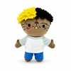 Hello Kitty plush x XXXTENTACION 24 cm with two-tone curly hair.