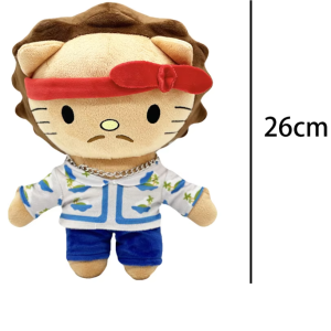 Hello Kitty plush x Bruno Mars, tropical shirt.