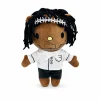 Hello Kitty plush x Kendrick Lamar Style A in a white workwear shirt with a cotton crown.