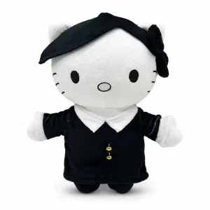 Hello Kitty plush x Wednesday 25 cm in a black velvet dress.