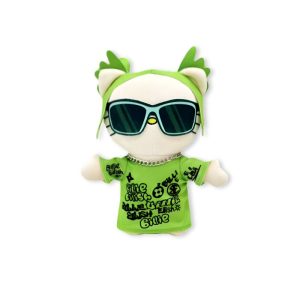 Hello Kitty plush x Billie Eilish, oversized sunglasses.