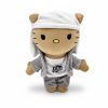 Hello Kitty plush x Eminem, grey and white streetwear.