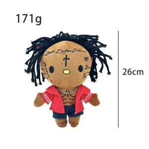 Hello Kitty plush x 21 Savage, 26 cm collector plush with embroidered Death Before Dishonor.