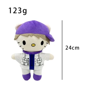 Hello Kitty plush x Justin Bieber, 24 cm casual cool collector plush.