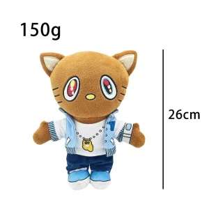 Hello Kitty plush x Kanye West 26 cm featuring multicoloured eyes.