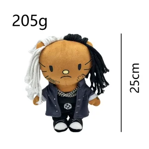 Hello Kitty plush x Ken Carson, 25 cm street style collector plush.