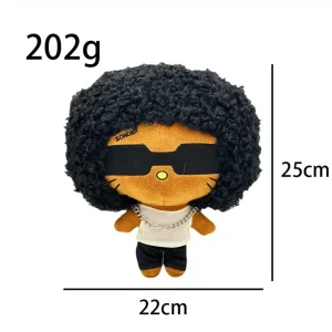 Hello Kitty plush x Brent Faiyaz Style B 25 cm with a voluminous afro.