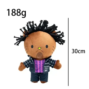 Hello Kitty plush x Juice WRLD Legends Never Die 30 cm rear view.