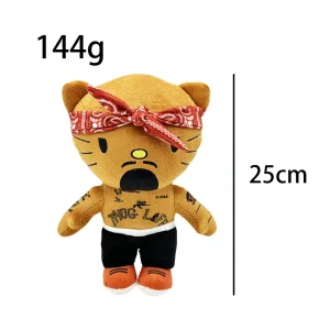 Hello Kitty plush x Tupac Shakur.