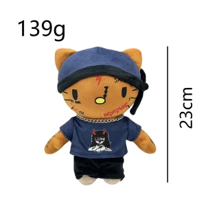 Hello Kitty plush x Ski Mask The Slump God, 23 cm street style collector plush.