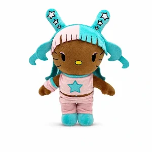 Hello Kitty plush x Megan Thee Stallion 29 cm in a pink star bodysuit.