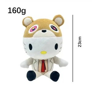 Hello Kitty plush x Kanye West Dropout Bear 23 cm featuring a planet eye.