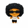 Hello Kitty plush x Brent Faiyaz Style B 25 cm with a white vest and silver chain.